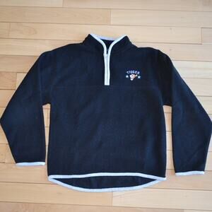 Vintage 90s Disney Pooh Tigger Quarter Zip Fleece Size Small Black